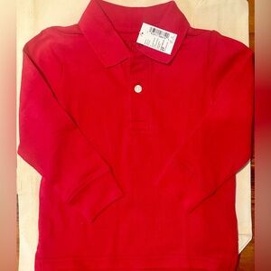 New with Tags - Children’s Place Red Long Sleeve Polo - 2T